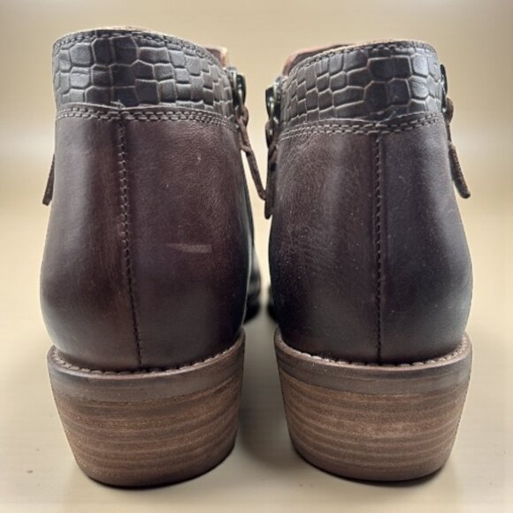 Softwalk Women's Rubi Ankle Boots - Dark Brown Croco - Size 11 M - Picture 4 of 6